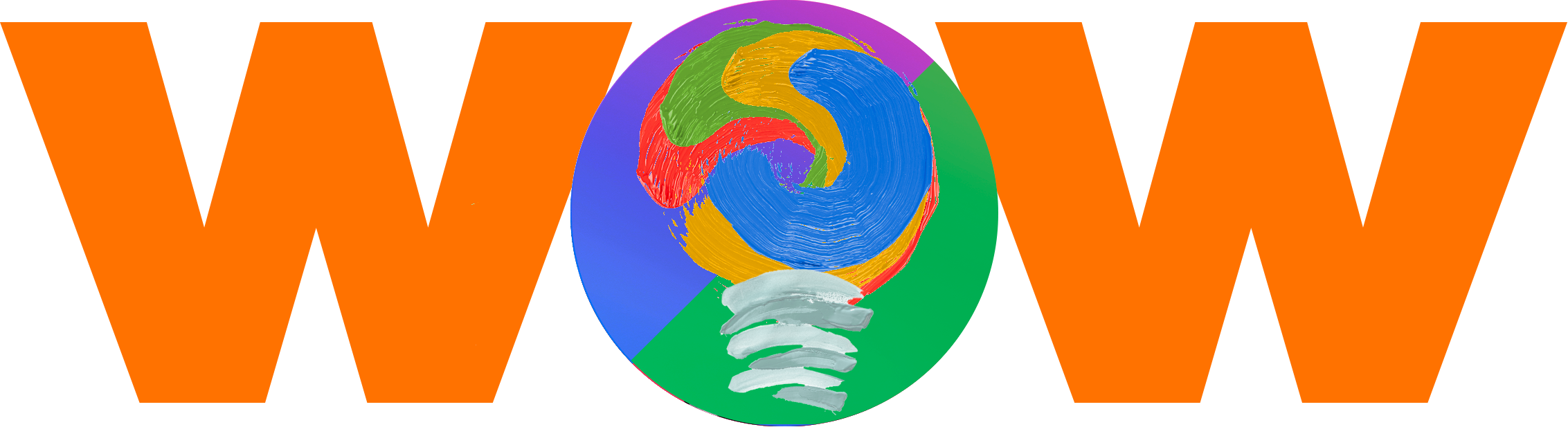 Logo de Wow Factory con foco creativo representando diseño conceptual para eventos.